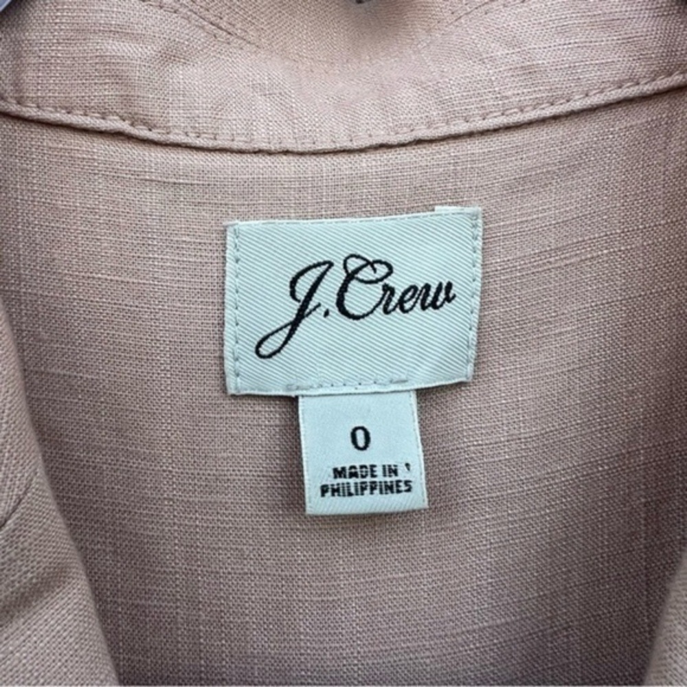 J Crew Linen Blend Wide‎ Leg Jumpsuit Women Neutral Minimalist Quiet Luxury - Picture 8 of 15